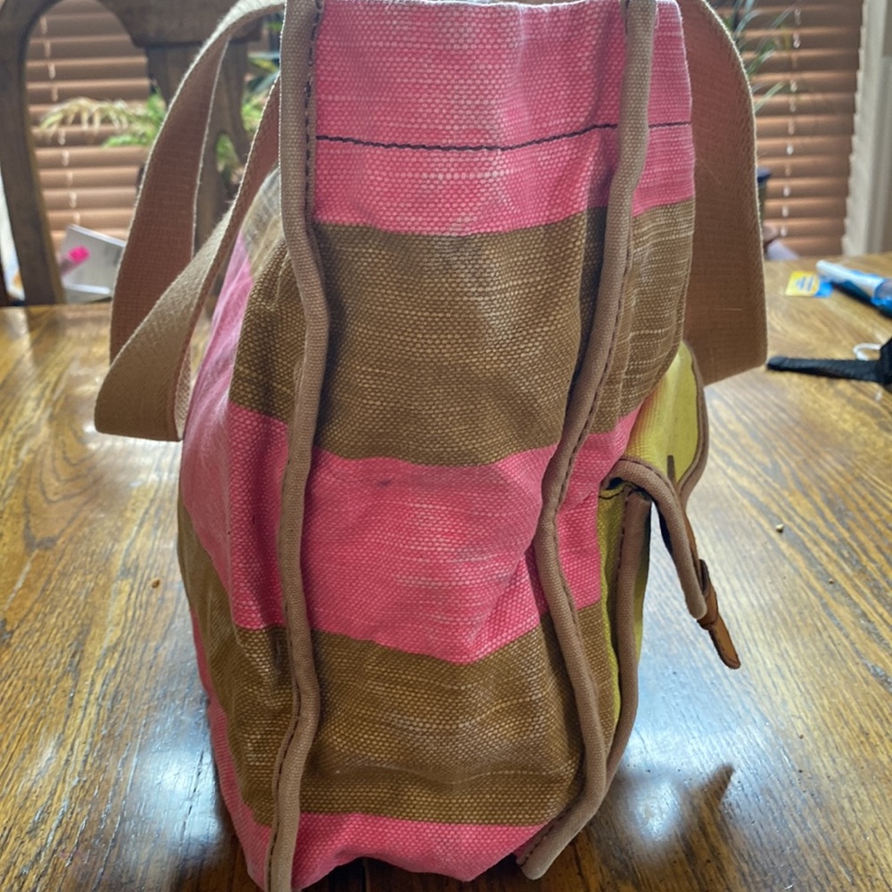 Large Fossil Shay Canvas Shoulder Tote - image 6